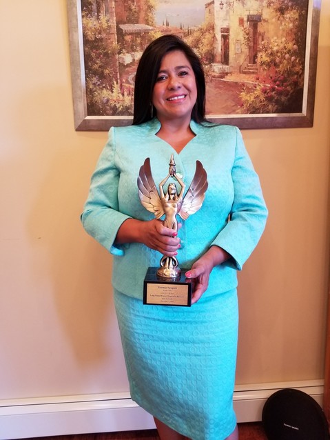 Yesenia Vasquez, an East Meadow activist, was honored with a Long Island Power Women in Business award by the Star Network last December.  